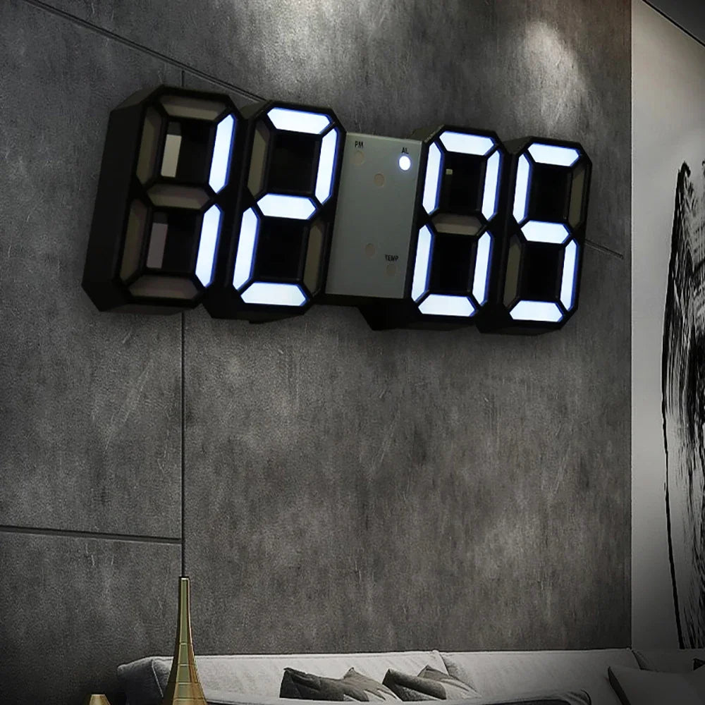 3D LED Digital Alarm Clock