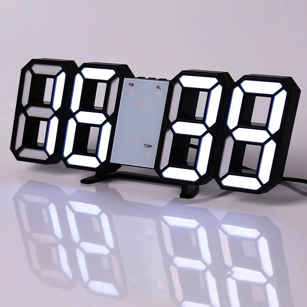 3D LED Digital Alarm Clock