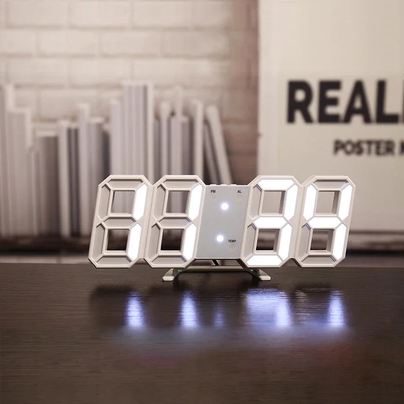3D LED Digital Alarm Clock